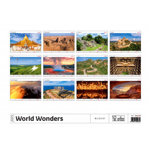 Fotografie k reklamnímu předmětu „World Wonders 2025 - Nástěnný kalendář“