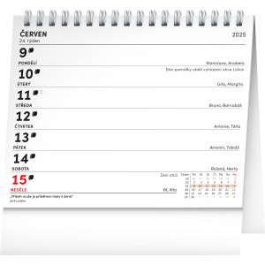 Fotografie k reklamnímu předmětu „Praktický kalendář 2025 - Stolní kalendář“