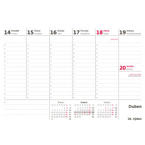 Fotografie k reklamnímu předmětu „Pracovní kalendář 2025 - Stolní kalendář“