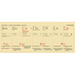 Fotografie k reklamnímu předmětu „Lunární kalendář 2025 - Stolní kalendář“