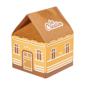Fotografie reklamního předmětu „CreaBox Hut dárková krabička ve tvaru domečku“