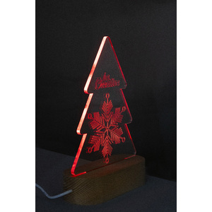 Fotografie k reklamnímu předmětu „Woodify Xmas LED světelná trofej na vánoční stromeček“