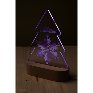 Fotografie k reklamnímu předmětu „Woodify Xmas LED světelná trofej na vánoční stromeček“