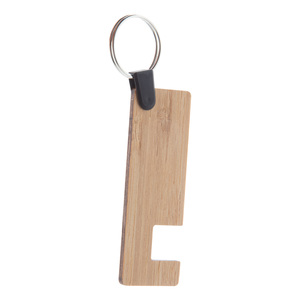 Fotografie reklamního předmětu „stojánek na mobil s přívěškem na klíče“