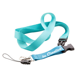 Fotografie k reklamnímu předmětu „Subyard D RPET lanyard se sublimací na zakázku“