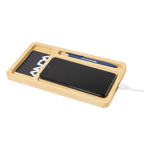 Fotografie k reklamnímu předmětu „Flabo Plus oganizér s bezdrátovou nabíjčkou“