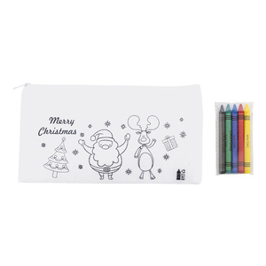 Fotografie reklamního předmětu „Julfar Draw vánoční pouzdro na pastelky na vybarvení“