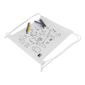 Fotografie k reklamnímu předmětu „Zocolo Sáček na šňůrky RPET na vybarvování, zvířata“