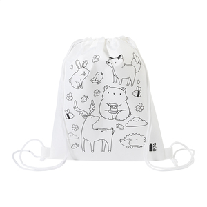 Fotografie k reklamnímu předmětu „Zocolo Sáček na šňůrky RPET na vybarvování, zvířata“