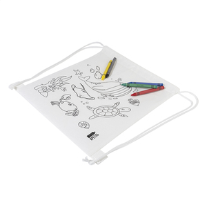 Fotografie k reklamnímu předmětu „Zocolo Sáček na šňůrky RPET na vybarvování, zvířata“