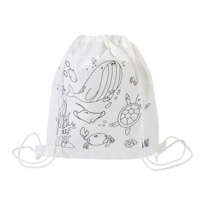 Fotografie k reklamnímu předmětu „Zocolo Sáček na šňůrky RPET na vybarvování, zvířata“