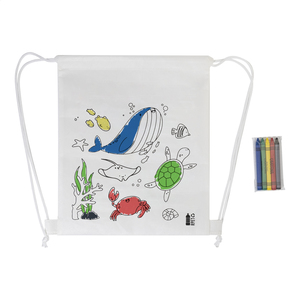 Fotografie k reklamnímu předmětu „Zocolo Sáček na šňůrky RPET na vybarvování, zvířata“