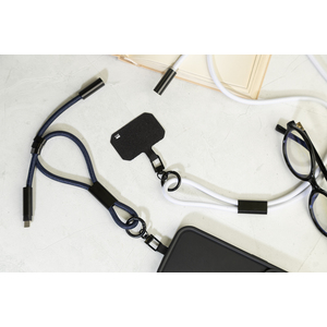 Fotografie k reklamnímu předmětu „CuffCharge 60W RPET kabel s náramkem na mobil“