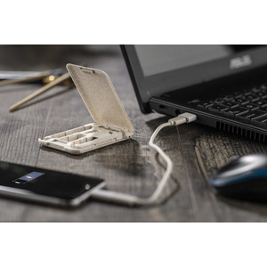 Fotografie k reklamnímu předmětu „Stojan na telefon s nabíjecími kabely OLIN“