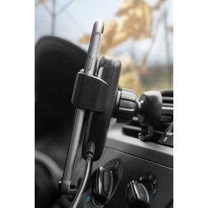 Fotografie k reklamnímu předmětu „Držák na telefon s indukční nabíječkou GARI 15W“