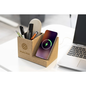 Fotografie k reklamnímu předmětu „Stolní organizér s indukční nabíječkou Covbi“