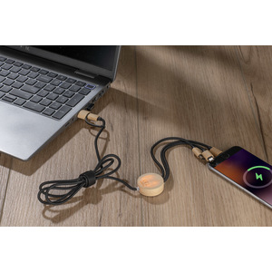 Fotografie k reklamnímu předmětu „4 v 1 Kabel USB GLOWIK“