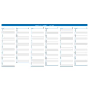 Fotografie k reklamnímu předmětu „G-Notes stolní kalendář Maximanager modrý - české kalendárium“
