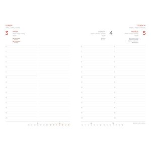 Fotografie k reklamnímu předmětu „diář Trendy A5 denní 2026 červený“