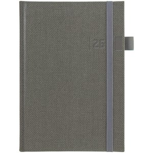 Fotografie k reklamnímu předmětu „diář Tweed A5 týdenní 2024 šedý“
