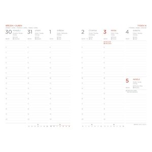 Fotografie k reklamnímu předmětu „diář Viva A5 týdenní 2026 tyrkysový“