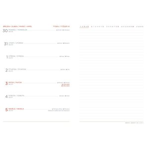 Fotografie k reklamnímu předmětu „diář Viva KA5 týdenní 2026 modrý“