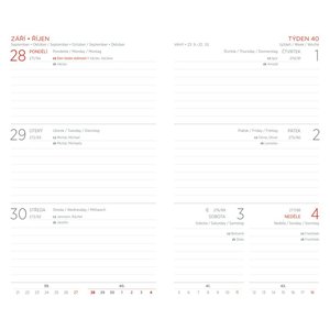 Fotografie k reklamnímu předmětu „diář Viva kapesní týdenní 2026 tyrkysový“