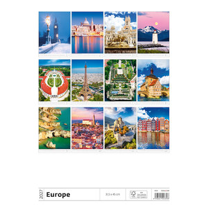 Fotografie k reklamnímu předmětu „Kalendář Europe“