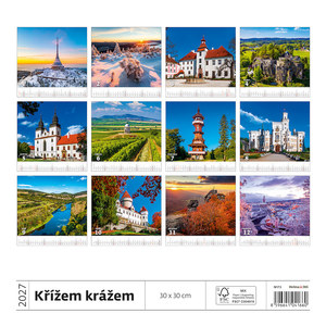 Fotografie k reklamnímu předmětu „Kalendář Křížem krážem Českou republikou“
