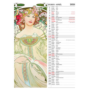 Fotografie k reklamnímu předmětu „Kalendář Alfons Mucha“