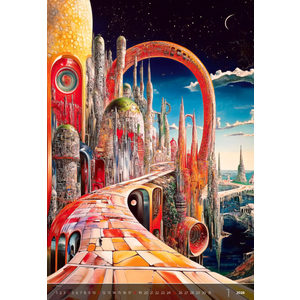 Fotografie k reklamnímu předmětu „Kalendář Surreal New Worlds“