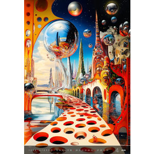 Fotografie k reklamnímu předmětu „Kalendář Surreal New Worlds“