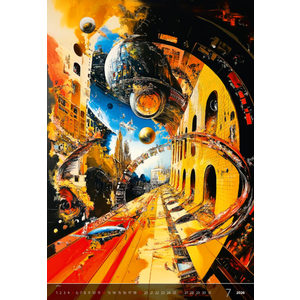 Fotografie k reklamnímu předmětu „Kalendář Surreal New Worlds“