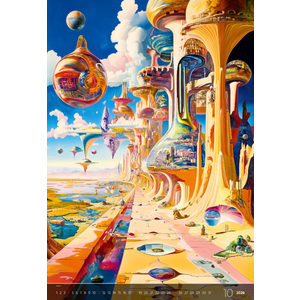 Fotografie k reklamnímu předmětu „Kalendář Surreal New Worlds“