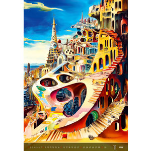 Fotografie k reklamnímu předmětu „Kalendář Surreal New Worlds“