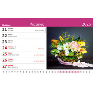 Fotografie k reklamnímu předmětu „Kalendář Květiny“