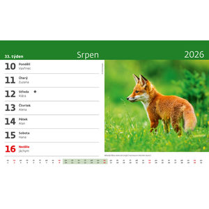 Fotografie k reklamnímu předmětu „Kalendář Naše příroda“