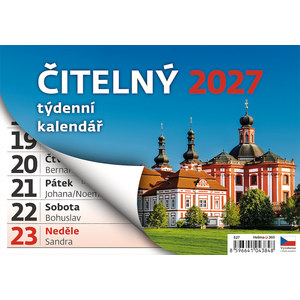 Fotografie k reklamnímu předmětu „Čitelný týdenní kalendář“