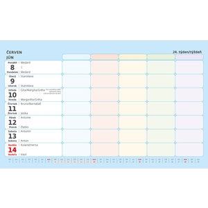 Fotografie k reklamnímu předmětu „Kalendář Týdenní rodinný plánovací kalendář“