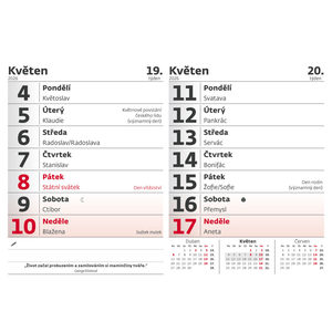 Fotografie k reklamnímu předmětu „14denní kalendář s citáty“