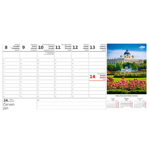 Fotografie k reklamnímu předmětu „Plánovací kalendář Města Evropy“