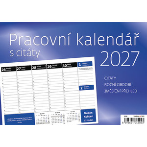 Fotografie k reklamnímu předmětu „Pracovní kalendář s citáty“