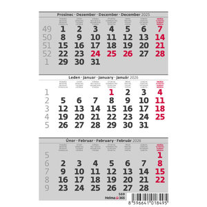 Fotografie k reklamnímu předmětu „MINI tříměsíční kalendář ČR“