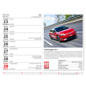 Fotografie k reklamnímu předmětu „Kalendář Auta“