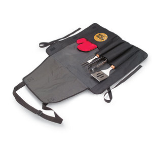 Fotografie k reklamnímu předmětu „BBQ zástěra, rukavice, nářadí DONAU EAST“