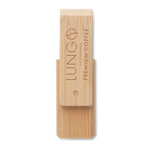 Fotografie k reklamnímu předmětu „MO1001 USB z bambusu 16GB  -16GB“