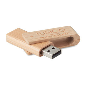 Fotografie k reklamnímu předmětu „MO1001 USB z bambusu 16GB  -16GB“