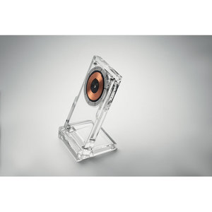 Fotografie k reklamnímu předmětu „Bezdrátová čirá 15W nabíječka CRYL“