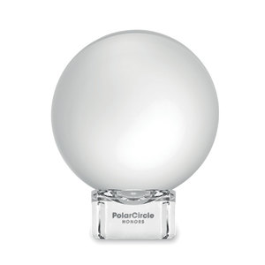 Fotografie k reklamnímu předmětu „Skleněná cena ve tvaru koule GLASSWARD“