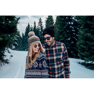 Fotografie k reklamnímu předmětu „Pletená čepice s klapkami YULONG“